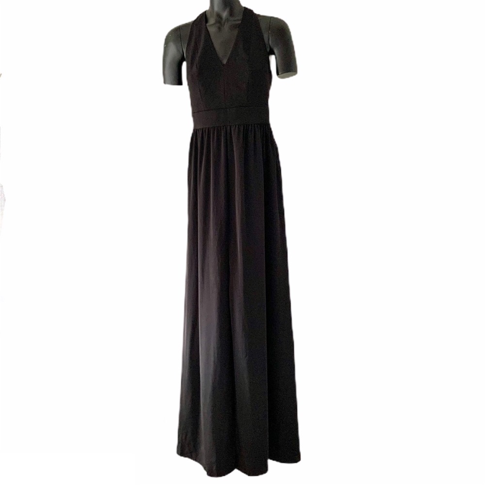 Express Black Racerback Long Dress with Slit